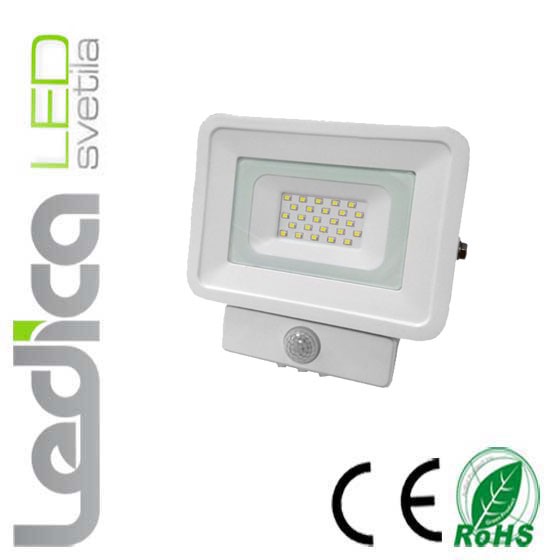 20W led reflektor s senzorjem beli